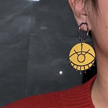 「由畫而生」圓圈長款ab款不對稱耳環高級感時尚夸張小眾設計感耳飾耳墜歐韓 歷史價格詳細信息