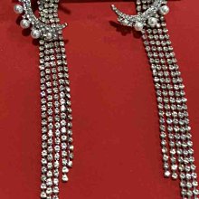 「由畫而生」夸張流蘇耳環長款氣質高級感大氣超仙網紅女設計感蝴蝶不對稱耳飾歐韓 歷史價格詳細信息