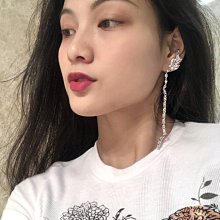 「由畫而生」不對稱夸張五角星耳環女2022新款潮長款流蘇氣質耳墜水晶珍珠耳飾 歷史價格詳細信息