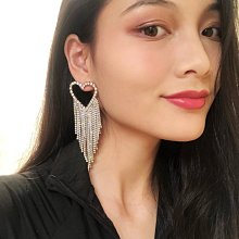 「由畫而生」夸張流蘇耳環長款氣質高級感大氣超仙網紅女設計感蝴蝶不對稱耳飾歐韓 歷史價格詳細信息
