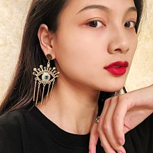 「由畫而生」大臉夸張氣質黃色網紗蕾絲耳環夏季款女波西米亞旅游溫柔耳飾耳釘歐韓 歷史價格詳細信息