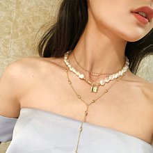 珍珠項鏈女小眾鎖骨鏈網紅項圈性感百搭choker短款脖子飾品頸帶女 歷史價格詳細信息