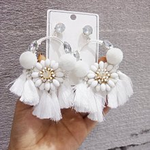 「由畫而生」夸張流蘇耳環長款氣質高級感大氣超仙網紅女設計感蝴蝶不對稱耳飾歐韓 歷史價格詳細信息