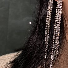 韓國簡約氣質流線形珍珠鑽造型金屬鏤空時尚大抓夾鯊魚夾盤髮髮飾 歷史價格詳細信息