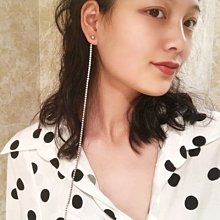 「由畫而生」閃鑽長款流蘇氣質夸張大愛心耳環顯臉瘦百搭網紅耳飾耳墜歐韓 歷史價格詳細信息