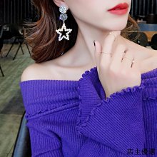 【熱賣精選】夸張五角星耳圈耳環女新款個性網紅氣質耳釘時尚圓圈耳飾 歷史價格詳細信息