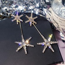 【熱賣精選】歐美網紅同款閃鉆五角星發夾一字夾劉海邊夾頭個性百搭成人發飾女 歷史價格詳細信息