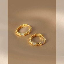 竹節耳釘2024新款爆款冷淡風小眾女士高級感氣質簡約百搭耳飾耳環 歷史價格詳細信息