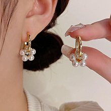 2024新款時尚輕奢小眾耳圈莫桑石氣質休閒高級設計感純銀耳環 歷史價格詳細信息