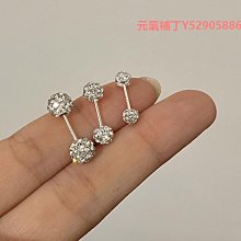 耳釘鑲鉆四葉草耳釘女18k玫瑰金925純銀網紅新款潮耳墜耳飾 歷史價格詳細信息