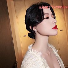 S925銀針氣質風鑲鉆正方形流蘇耳釘耳環耳墜潮。 歷史價格詳細信息