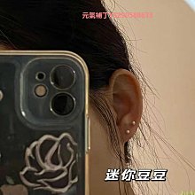 耳釘迷你鑲鉆櫻花小耳釘女甜美純銀針鍍玫瑰金花朵春夏新款潮免摘 歷史價格詳細信息