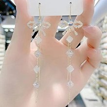 真金電鍍鋯石花朵耳鉤法式優雅復古耳環輕奢高級感耳飾家 歷史價格詳細信息