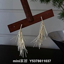 mini家居 小火柴十字交叉金屬耳環黑瑪瑙平衡球極簡未來設計感耳釘bw 歷史價格詳細信息