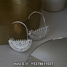 mini家居 小火柴十字交叉金屬耳環黑瑪瑙平衡球極簡未來設計感耳釘bw 歷史價格詳細信息