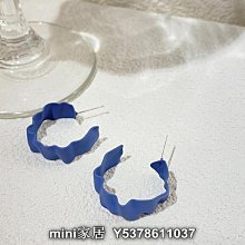 克萊因藍耳釘2023年新款潮耳環女高級感輕奢小眾韓國網紅氣質耳飾 歷史價格詳細信息