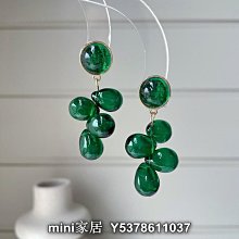 mini家居 葡萄成熟時球球墜圓形耳環耳圈金色兩色鍍k金百搭春夏新款bw 歷史價格詳細信息