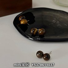 新款天然虎眼石金球青金石銀球串珠項鍊輕奢小眾設計高級感時尚感 歷史價格詳細信息