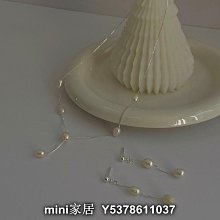 mini家居 天然淡水珍珠項鏈鎖骨鏈不規則圓珠輕奢法式高級感小米珠設計感bw 歷史價格詳細信息
