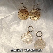 mini家居 小金球圓圈耳環經典設計復古鏤空金屬耳釘國潮新中式立體耳圈耳夾bw 歷史價格詳細信息