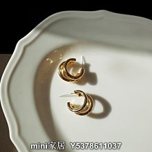 mini家居 歐根紗蝴蝶結不規則耳釘氣質簡約線條環繞網紗不對稱耳環bw 歷史價格詳細信息