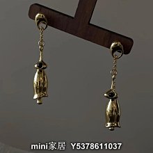 mini家居 小火柴十字交叉金屬耳環黑瑪瑙平衡球極簡未來設計感耳釘bw 歷史價格詳細信息