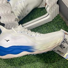 慶豐體育? 美津濃 Mizuno WAVE SKYRISE 寬楦 男款 慢跑鞋 J1GC202355 藍 白 粉 歷史價格詳細信息