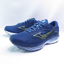 Mizuno Wave Rider 27 [J1GC230353] 男 慢跑鞋 運動 路跑 一般型 緩震 穩定 海軍藍 歷史價格詳細信息