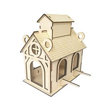 親子互動diy木製拼裝3d立體拼圖玩具城堡滾珠拼插 歷史價格詳細信息