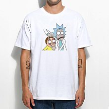 瑞克與莫蒂T恤Rick和Mort純棉短袖男女打底衫百搭休閑寬松上衣潮#男裝 歷史價格詳細信息