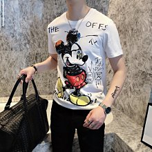 新款大尺碼短TEE短袖tee印花潮流短踢寬鬆短袖T恤男潮流嘻哈加肥加大尺碼五分袖上衣男 歷史價格詳細信息