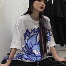 國潮卡通動漫印花短袖T恤男夏季歐美潮牌ins高街嘻哈300斤短袖【滿299元發貨】 歷史價格詳細信息