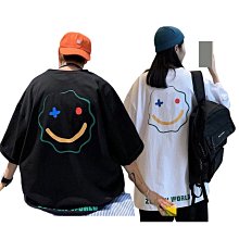 笑臉 T恤 短袖 上衣 有趣 搞笑 諷刺 幽默 男女休閒百搭 個性 街頭 短T 潮流 時尚 經典 純棉 嘻哈 歷史價格詳細信息