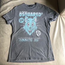 [品味人生]保證正品 DSQUARED2 D2 灰底 立體  動漫  短袖T恤 短T SIZE L  適合XL 歷史價格詳細信息