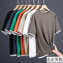 【男裝T恤】短袖T恤.t恤男士短袖寬松2023新款t恤夏季男裝男款體恤半袖男半截袖假兩件 歷史價格詳細信息