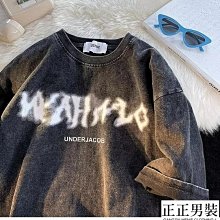加大碼男生T恤純棉短袖嘻哈 夏季t恤男士寬松情bf風潮流ins上衣情裝半袖胖子大碼-正正男裝 歷史價格詳細信息