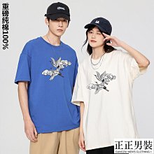 短袖t恤男夏季潮流打底衫半袖ins男女同款學生情裝寬松體恤上衣-正正男裝 歷史價格詳細信息