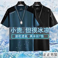 夏季大碼冰絲短袖T恤男速干衣透氣薄款跑步訓練健身運動t恤加大 短袖上衣男 男生T恤 短t 素t 運動健身 排汗衫 歷史價格詳細信息