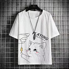 新款推薦 ≡男士短T 男生短袖T恤 潮男T恤衫 夏季薄款五分袖卡通動漫圓領T恤 高中生潮流T恤 可開發票 歷史價格詳細信息