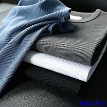 華夫格短袖t恤男 M-3XL 潮牌短袖五分袖 素色 舒適 透氣 套頭衫 夏季寬鬆上衣 現貨-MINTS名仕男裝 歷史價格詳細信息