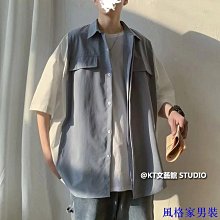男款休閒短袖襯衫  ins港風花襯衫 男短袖寬鬆花襯衫 2023夏季嘻哈痞帥襯衫 花襯衫男 短袖襯衫男 男款襯衫 歷史價格詳細信息