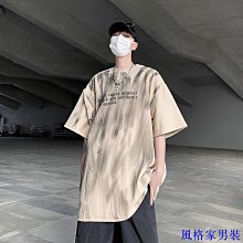 夏季潮牌短袖男日系原宿潮男T恤浮世繪爆爛娘印花上衣 歷史價格詳細信息