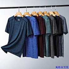 【多色可選】大尺碼T恤 透氣速乾衣 休閒短袖T恤 戶外排汗衫 圓領T恤 夏天薄款跑步健身運動上衣 涼感衣 冰絲T恤 男裝 歷史價格詳細信息