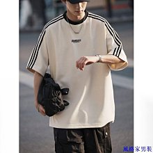 華夫格 寬鬆t恤 男 T恤短袖 短袖T恤 男生衣服 情侶t 男t 短T  短袖男 男生上衣ATH41【FIZZE】 歷史價格詳細信息