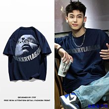 美式重磅潮流短袖男 2色M-3XL 夏季設計感 小眾t恤上衣 高級感潮牌 五分袖衣服 歷史價格詳細信息