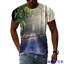 3D男式T恤時尚嘻哈圓領短袖上衣跨境外貿夏新款大尺碼男士體恤上衣2024夏季新款 色彩眩暈 3D印花短袖【滿299元發貨】 歷史價格詳細信息