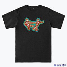 搞笑街頭嘻哈長絨棉短袖T恤男生嘻哈潮流涂鴉印花學生體恤INS夏季 歷史價格詳細信息