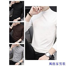 男士中高領體恤 秋冬男高領打底衫長袖體恤 潮大尺碼純黑色小衫 秋衣體恤上衣t恤 男士秋季休閒上衣打底衫【滿299元發貨】 價格比較,價格查詢,歷史價格詳細信息