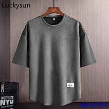 4色入 大尺碼上衣 男 假兩件 短袖  T恤 8XL 加大尺碼 顯瘦 寬鬆 韓國流行五分袖T恤 歷史價格詳細信息