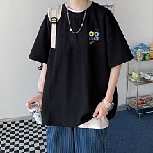 2024新款夏季短袖t恤五分袖體恤男潮流情侶寬松百搭帥氣潮牌 歷史價格詳細信息